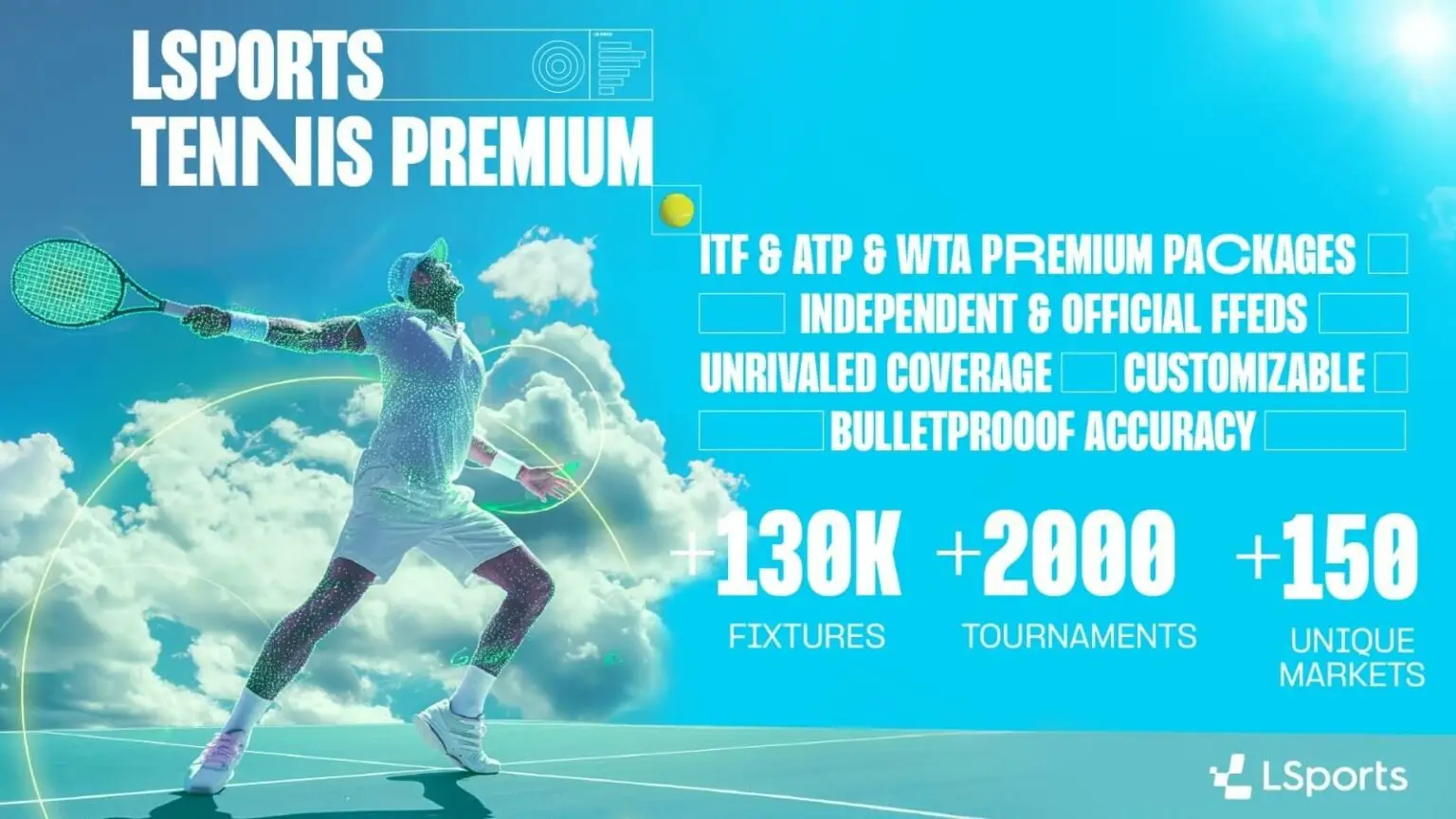 LSports Tennis Premium product featuring comprehensive tournament coverage